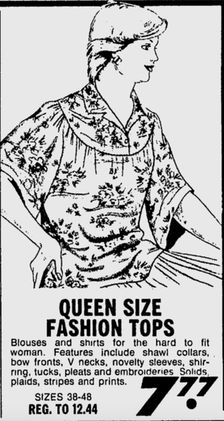 Illustration for article titled Let's Talk About the 'Queen Size' Fashions of the 1970s
